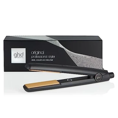 Image de ghd Lisseur Original Fer à lisser professionnel (Noir) pour des cheveux lisses, doux et brillants Lissez, ondulez ou bouclez grâce son design arrondi Idéal tous types de