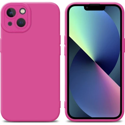 Afbeelding van Cadorabo Hoesje geschikt voor Apple iPhone 14 PLUS in Fluid HOTPINK Beschermhoes gemaakt van flexibel TPU silicone Cover Case