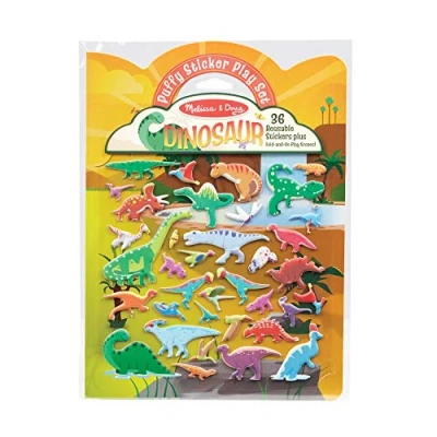 Afbeelding van Melissa &amp; Doug 40521 herbruikbare opblaasbare stickers dinosaurussen activiteitenboeken 3+ cadeau voor jongens of meisjes