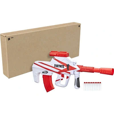 Afbeelding van NERF Fortnite B AR gemotoriseerde dartblaster, Convergence verf, 10 dartmagazijn, darts F2344EU4 veelkleurig