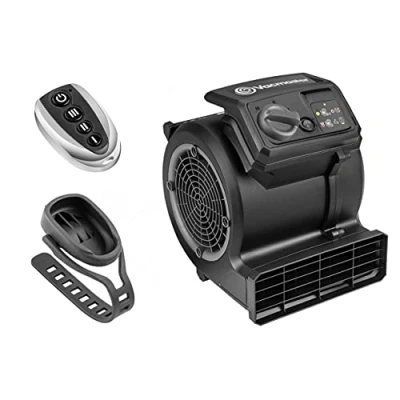 Image de Vacmaster Ventilateur sur Pied Air Mover Puissant De Gym Au Sol Vélo Silencieux, Sèche Tapis, Cool 3 Vitesses Télécommande