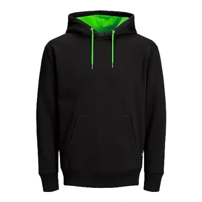 Afbeelding van Jack &amp; Jones Jjesoft Noos Sweatshirt met capuchon voor heren, Zwart (Black/Reg)