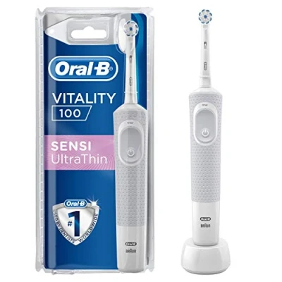 Afbeelding van Oral B Vitality 100 Sensi Ultrathin White Elektrische Tandenborstel Powered By Braun