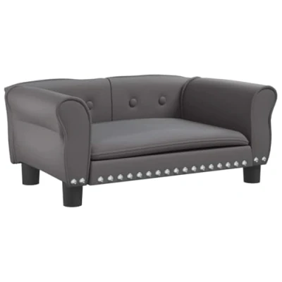 Afbeelding van Hondenmand 70X45X30 Cm Kunstleer Grijs