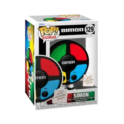 Afbeelding van Funko Pop! Vinyl: Simon Logo 1/6 Odds For Rare Chase Variant Glow In The Dark Vinyl Figuur om te verzamelen Cadeau idee Officiële Producten Ad Icons Fans