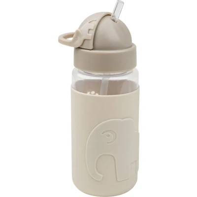 Afbeelding van Done by deer drinkfles met rietje easy grip elphee sand 350ml