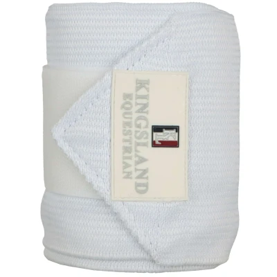 Afbeelding van Kingsland Bandages Classic Elastiek 2 pack Wit One Size