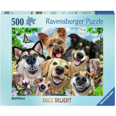 Afbeelding van Ravensburger puzzel Vrolijke honden legpuzzel 500 stukjes