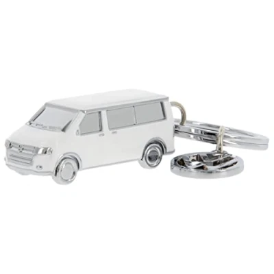 Afbeelding van BRISA VW Collection Bulli T5/T6 3D bus sleutelhanger metaal (klassieke bus/zilver)