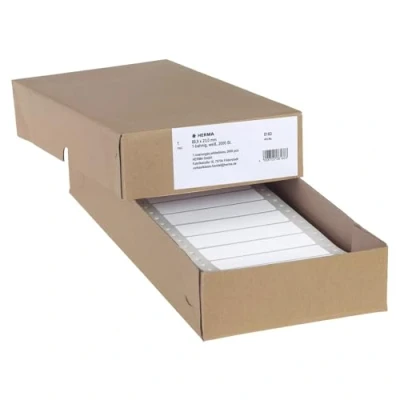 Afbeelding van Etiket HERMA 8160 88.9x23mm 1 baans wit 2000stuks