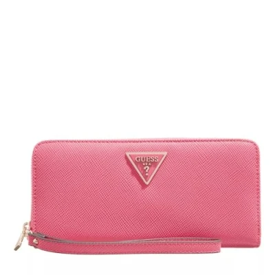 Afbeelding van Guess Laurel Large ZIP Around Portemonnee, Dames, Maat: One Size, Magenta