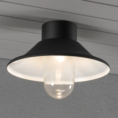 Afbeelding van Konstsmide 552 750 Vega LED buitenlamp (plafond) vast ingebouwd 8 W Zwart