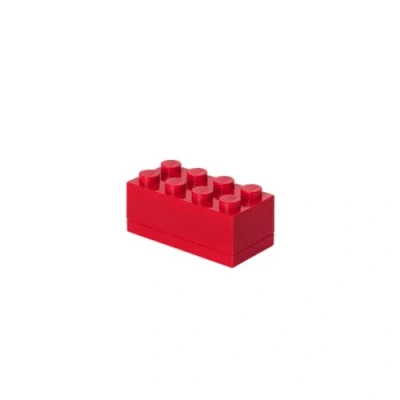 Image de Mini boîte repas à 8 plots Lego, Rouge