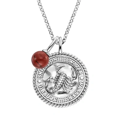 Afbeelding van Engelsrufer Dameshalsketting sterling zilver 925 ERN SCORPIUS RJ ZI, Jaspis, Jasper