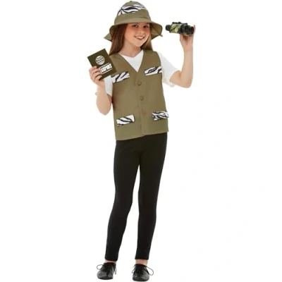Afbeelding van Smiffys Explorer Kostuum Accessoire Set Kids tm 12 jaar Groen