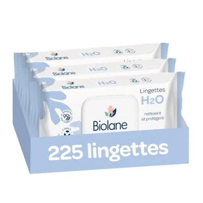Afbeelding van BIOLANE Babydoekjes met water 225 doekjes Set van 3 x 75 Zachte en effectieve reiniging Vanaf de geboorte Franse kwaliteit