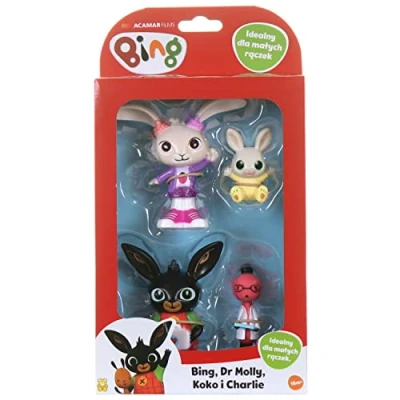 Afbeelding van Bing Set van 4 Speelfiguur (Bing, Molly, Coco, Charlie)