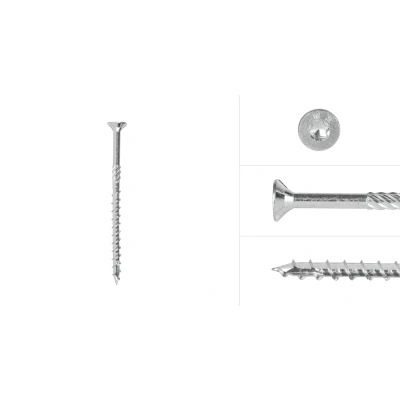 Afbeelding van Wovar Spaanplaatschroeven Verzinkt 6 x 100 mm Torx 30 met snijpunt Doos Stuks