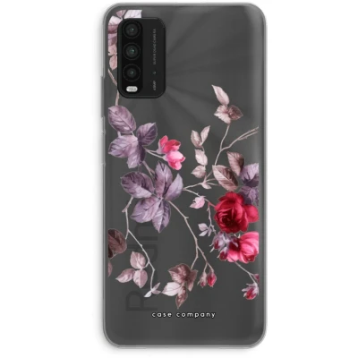 Afbeelding van Case Company® hoesje geschikt voor Xiaomi Redmi 9T Mooie bloemen Soft Cover Telefoonhoesje Bescherming aan alle Kanten en Schermrand