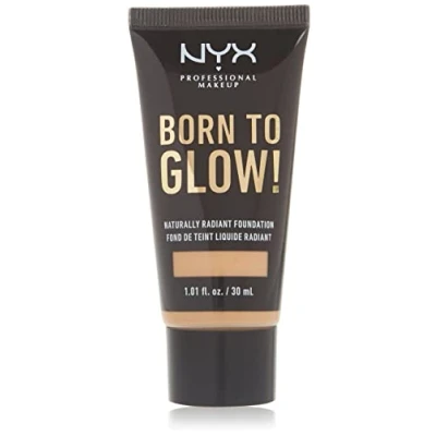 Afbeelding van Nyx Professional Makeup BORN TO GLOW Naturally Radiant Foundation Foundation, Dames, Maat: 30 ml, 09 medium olive