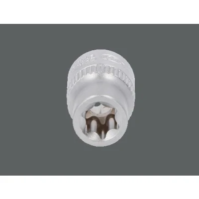 Afbeelding van KS TOOLS 911.4318 Steeksleutelelement DIN3120, ISO1174 E10 Chroom vanadium staal E profiel, Buiten Torx gekarteld