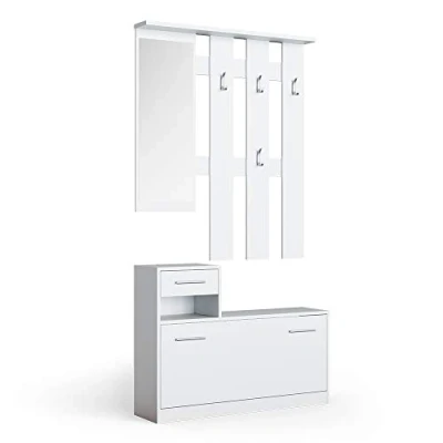 Afbeelding van Vicco Garderobe Billy, Wit, 25 x 191 cm