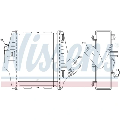 Afbeelding van Nissens Interkoeler 96579