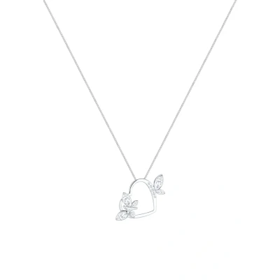 Afbeelding van Elli Heart Ketting, Maat: 45, Weiß