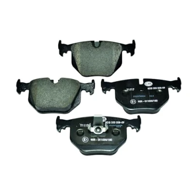 Afbeelding van HELLA 8DB 355 008 091 Remblokkenset Geschikt voor slijtage waarschuwingscontact BMW: 3 Coupe, 5 Saloon, Z4 Roadster