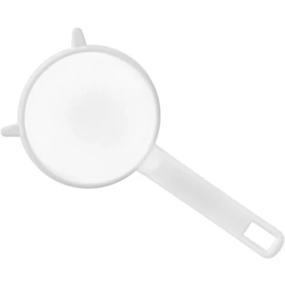 Afbeelding van Chef Aid 7 cm brede witte nylon gaaszeef, ideaal voor het afdruipen, afdruipen en wassen, fruit, groenten, salades meer, BPA vrij, vaatwasmachinebestendig