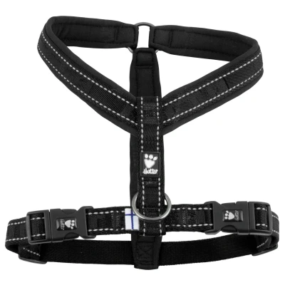 Afbeelding van Hurtta Padded Tuig Y Model Zwart Hondenharnas 90cm