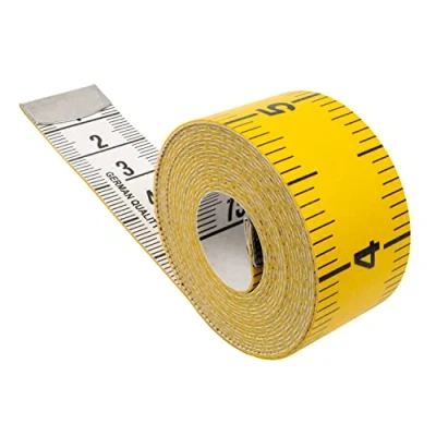 Afbeelding van Meetlint universeel 300 CM totale lengte 2 in 1 met en INCH schaalverdeling meting van kleding, lichaamsvet kunststof
