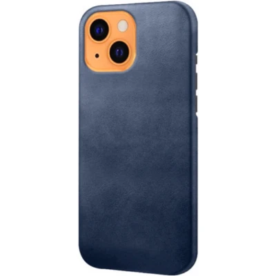 Afbeelding van Casecentive Leren Back case iPhone 14 Pro Max blauw