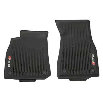 Image de Audi 4K1061501A041 Tapis de Sol en Caoutchouc Avant avec Inscription RS6, Noir