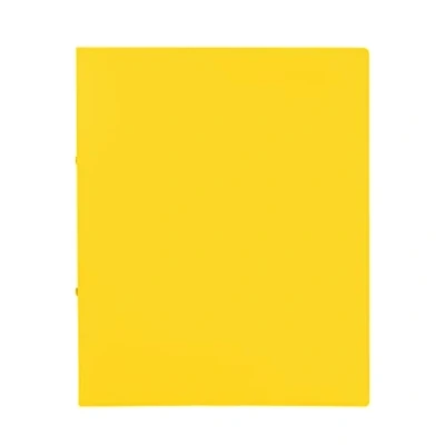 Image de Idena 10437 Classeur à anneaux format A4, 2 de 16 mm diamètre, largeur dos 20 mm, jaune, 1 pièce