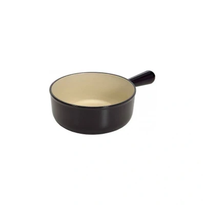 Afbeelding van Le Creuset Gietijzeren Ronde Steelpan Zonder Deksel In Mat Zwart 18cm 1,4l