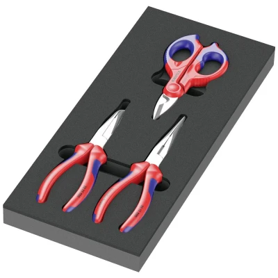 Afbeelding van Wera 05150181001 Tangenset 3 delig Knipex, met schuimrubber inzetstuk