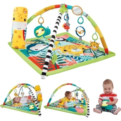Afbeelding van Fisher Price Baby Gym 3 in 1 Jungle speelgoed 0 tot 6 maanden