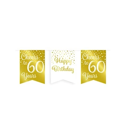 Afbeelding van Slinger Cheers to 60 years wit/goud 6m