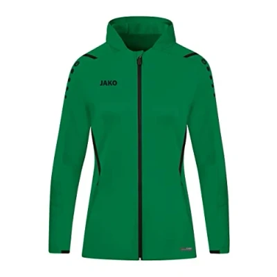 Afbeelding van Jas met kap Challenge Sportgroen/zwart / 38