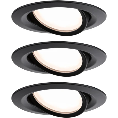 Afbeelding van Paulmann 93082 Set Nova Plus LED inbouwlamp 6 W Zwart