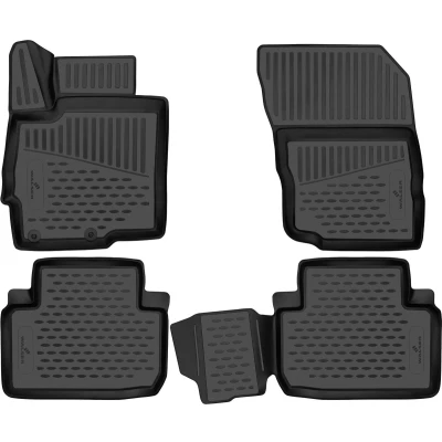 Afbeelding van WALSER XTR 75280 Vloermatset Waterdicht Rubber voor en achter Zwart Op maat gemaakt