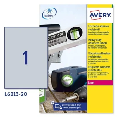 Image de Avery Heavy Duty Laser Labels étiquettes 20 unités