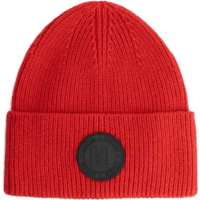 Afbeelding van NIKKIE Round Patch Muts Kiss Rood Mutsen