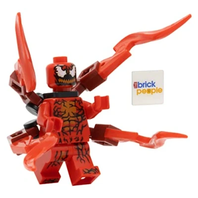 Afbeelding van LEGO Superheroes: Carnage minifiguur met aanhangsels en rode cape
