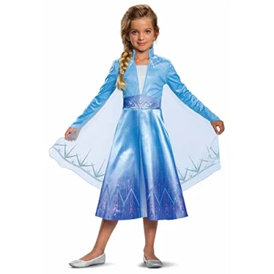 Afbeelding van DISNEY FROZEN 2, Elsa Op reis Deluxe, Maat XS (3T 4T jaar), Meisjes