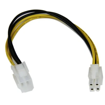 Image de StarTech.com 8in ATX12V 4 Pin P4 CPU Power Extension Cable M/F rallonge de câble d&#039;alimentation 20 cm