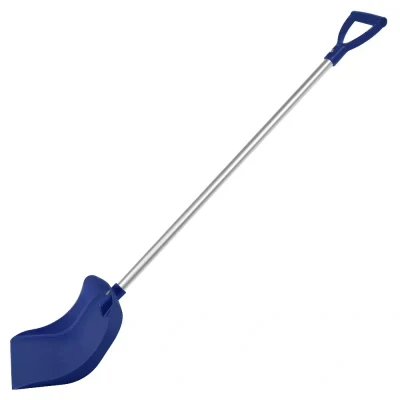 Afbeelding van Schop steel alum. + handvat navy 28x105cm