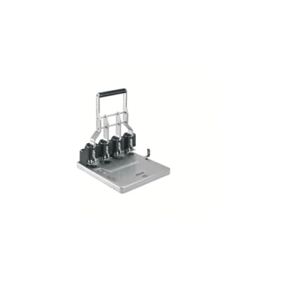 Afbeelding van Rexel vier gaats perforator HD4150, zwart/zilver