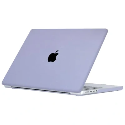 Afbeelding van Lunso Geschikt voor MacBook Pro 16 inch M1/M2 (2021 2023) cover hoes case Candy Lavender